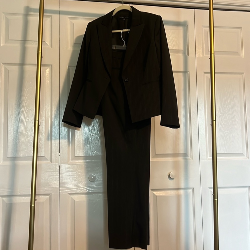 Black Striped Suit Set
